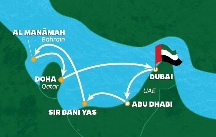 <h2>2018 Arabian Gulf Golf Cruise</h2>10 Nights | 5 Rounds | Dubai to Dubai | November 10 - 20